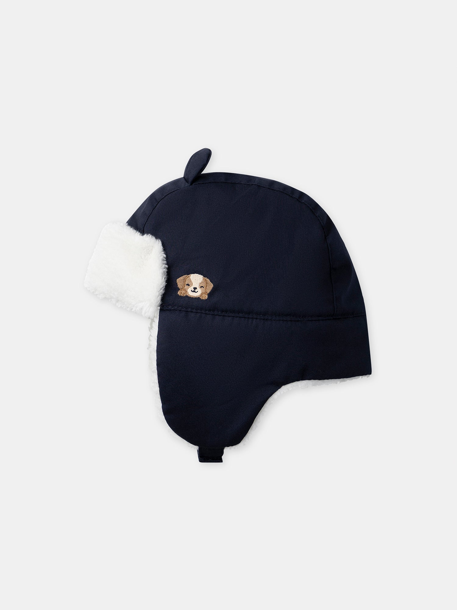 Bonnet cache oreilles bleu foncé Bébé Garçon
